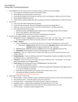 Unit 8: Biodiversity Content Outline: Animal Characteristics (8.7