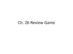 Ch 26 Test Review Game
