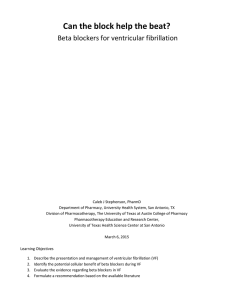 Can the block help the beat? Beta blockers for ventricular fibrillation.