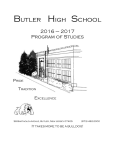 Program of Study 2016-2017