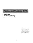 Factors Affecting GPA