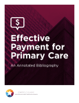 Effective Payment for Primary Care: An Annotated Bibliography(32