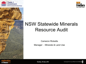 NSW statewide resource audit