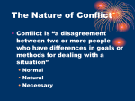 The Nature of Conflict