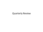 Quarterly Review - mrdavisatpiedmont