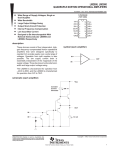 Quadruple Operational Amplifiers