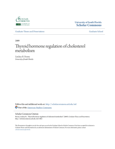 Thyroid hormone regulation of cholesterol metabolism
