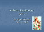 Arthritis Medications Part I