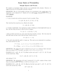 Some Rules of Probability