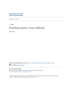 Distributive Justice: Some Addenda