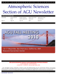 Newsletter of the Atmospheric Sciences Section