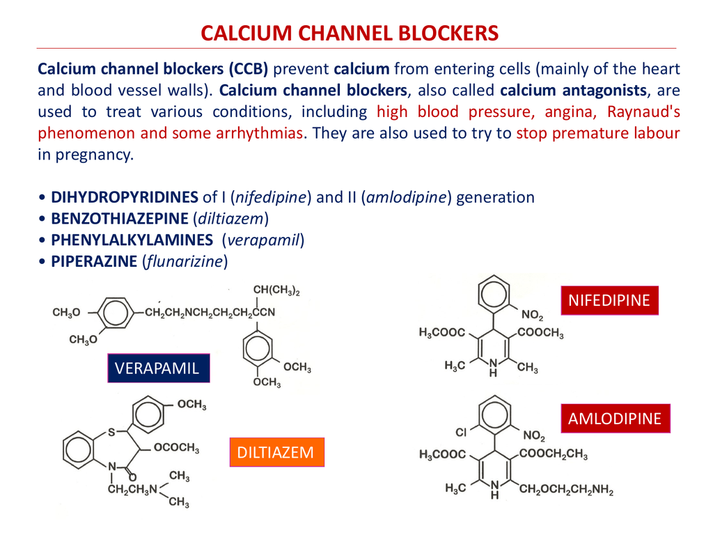 Calcium Channel Blockers