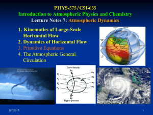 Coriolis Force - Atmosphere Physics
