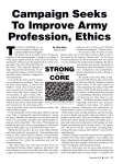 Campaign Seeks To Improve Army Profession, Ethics