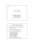 File Processing - Harvard University