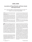 Association of Panic Disorder and Panic Attacks with