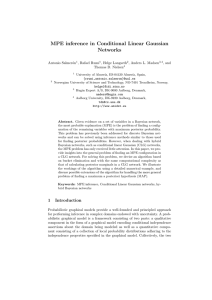 MPE inference in Conditional Linear Gaussian Networks