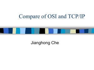 Compare of OSI and TCP/IP