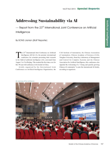 Addressing Sustainability via AI - Report from the 23rd International