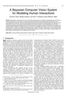 A bayesian computer vision system for modeling human interactions