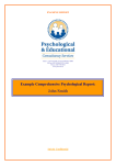 PECS Example Adult Learning Disorder Report