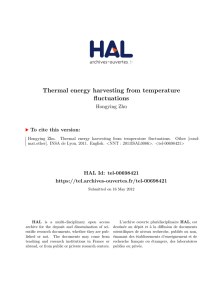 Thermal energy harvesting from temperature fluctuations