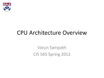 CPU Architecture Overview