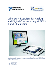 Laboratory Exercices for Analog and Digital Circuits