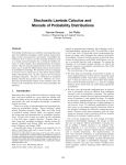 Stochastic Lambda Calculus and Monads of Probability Distributions