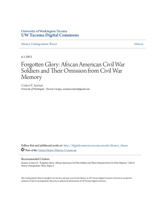 Forgotten Glory: African American Civil War Soldiers and Their