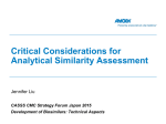 Critical Considerations for Analytical Similarity Assessment