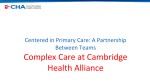 Complex Care at Cambridge Health Alliance