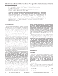 Interference with correlated photons: Five quantum mechanics