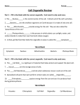 4) Cell History and Cell Organelle Review