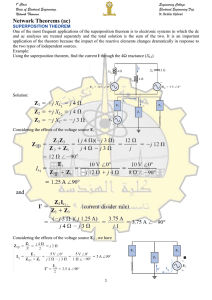 Network Theorems (ac)