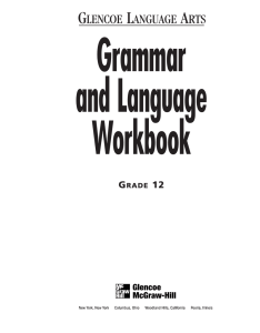 Grammar and Language Workbook