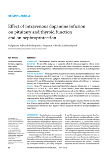 Effect of intravenous dopamine infusion on pituitary and thyroid