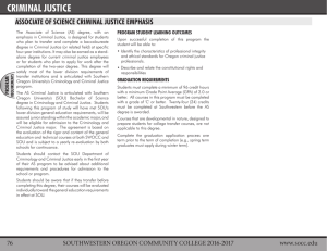 criminal justice associate of science criminal justice