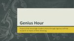 Genius Hour - History with Ms. Osborn