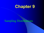 Chapter 9 Sampling Distibutions mean