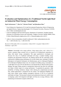 Evaluation and Optimization of a Traditional North-Light Roof