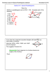 Geometry Lesson 6-4 Special Parallelograms.notebook