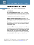 West Bank and Gaza: report to the ad hoc liaison committee1