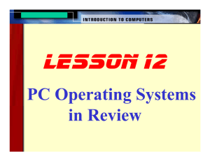 PC Operating Systems in Review