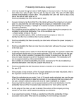 Probability Distributions Assignment - Mr-Kuijpers-Math