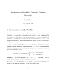 Introduction to Probability Theory for Graduate Economics