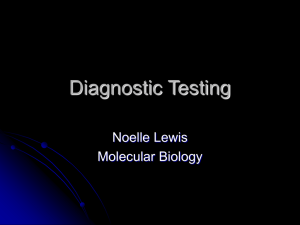 Diagnostic Testing