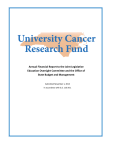 University Cancer Research Fund Report