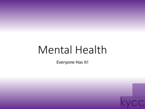 mental health assembly presentation