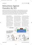 Robustness Against Parasitics By SOI